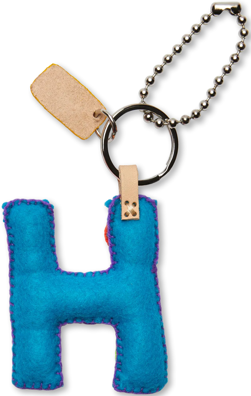 Turquoise Felt Alphabet Charms