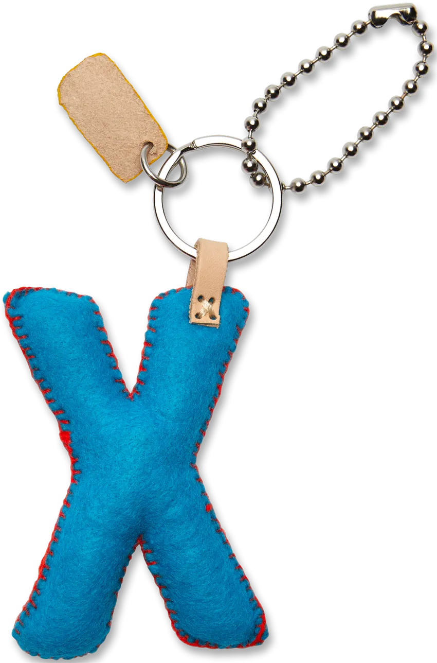 Turquoise Felt Alphabet Charms