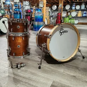 Used Gretsch Brooklyn Series 3pc Drum Set Satin Mahogany