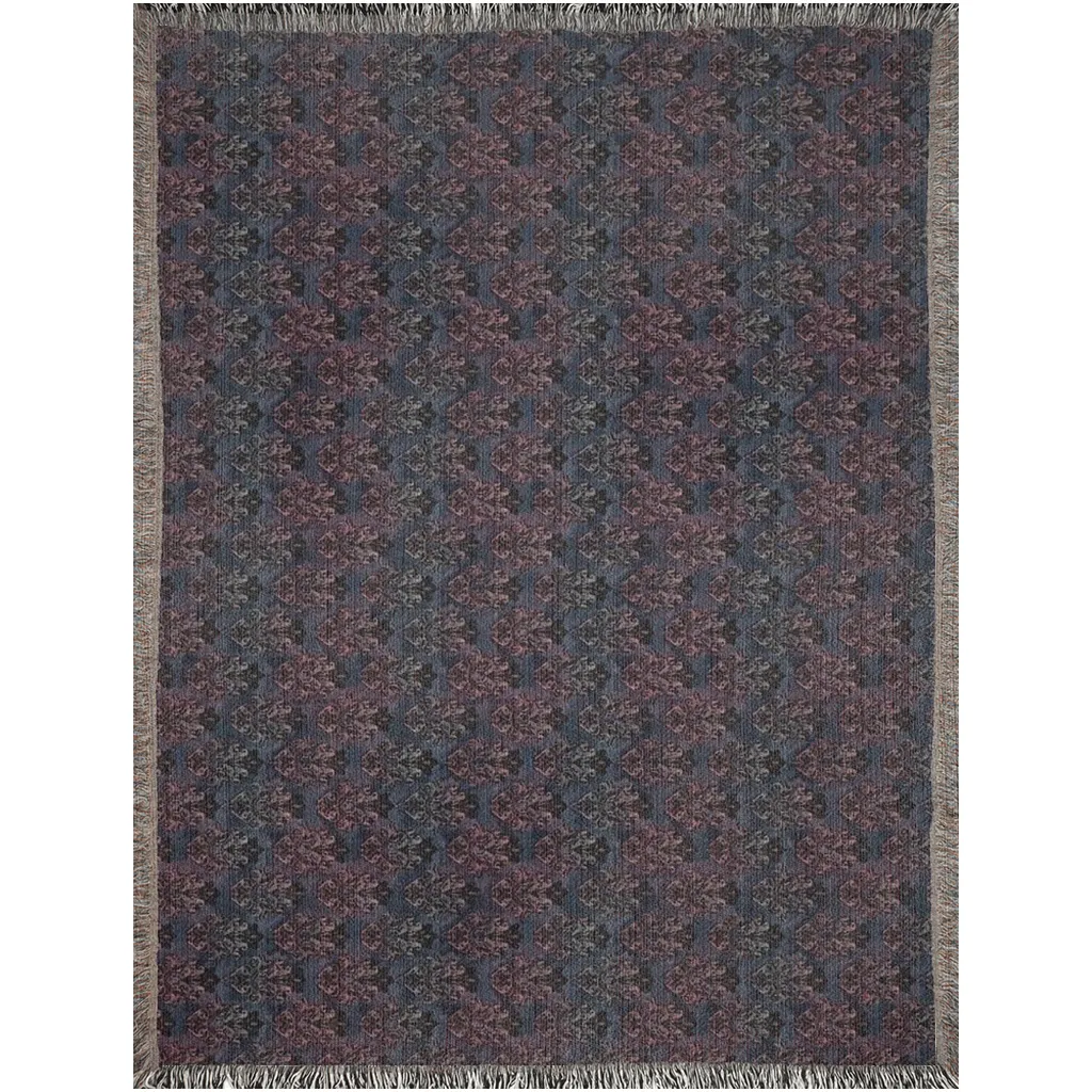 Vampire Art Grunge Premium 100% Cotton Soft Woven Blankets/Throws - Goth Damask