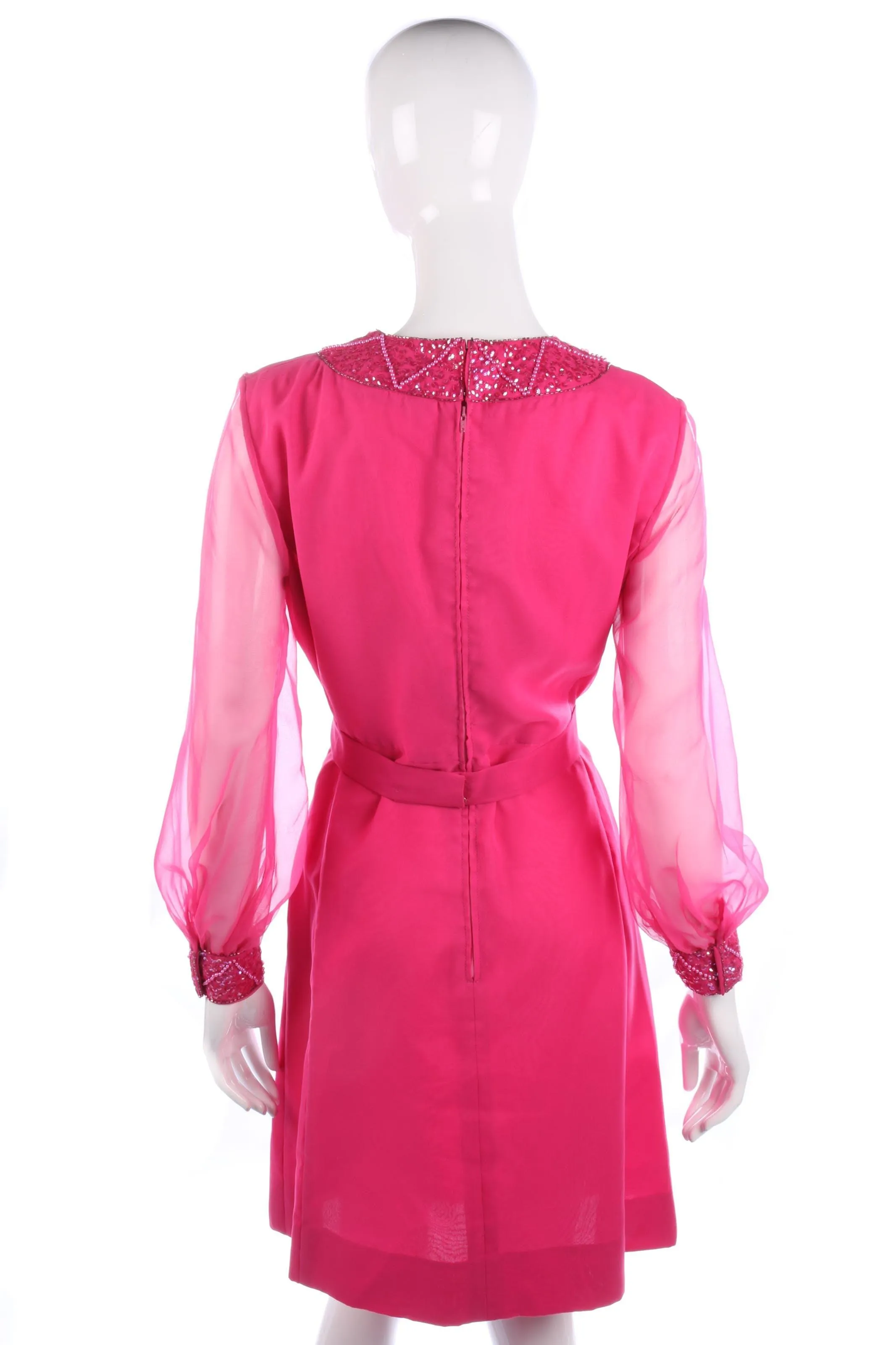 Vintage late 1960's pink dress size M
