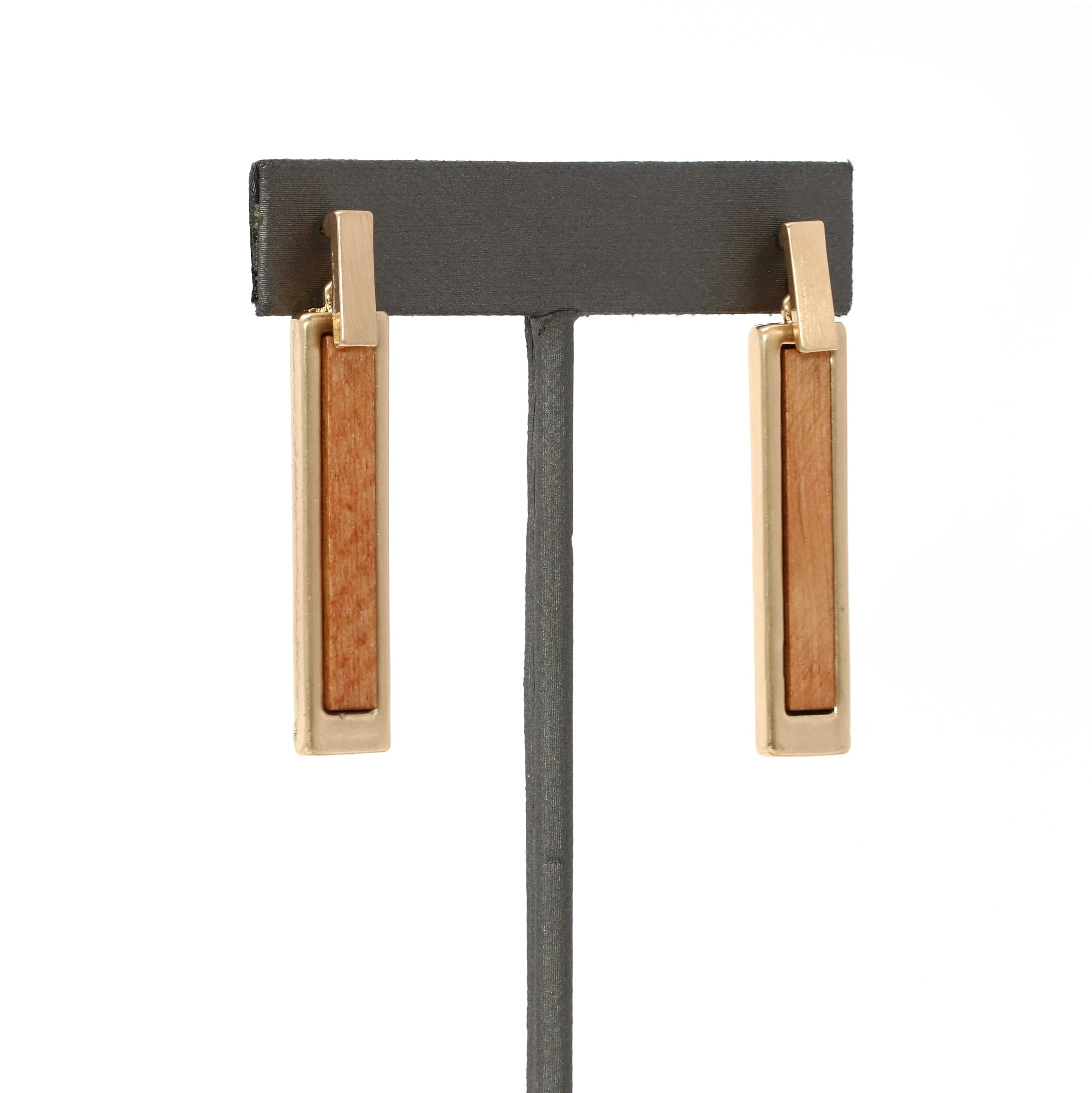 Wooden Bar Earring