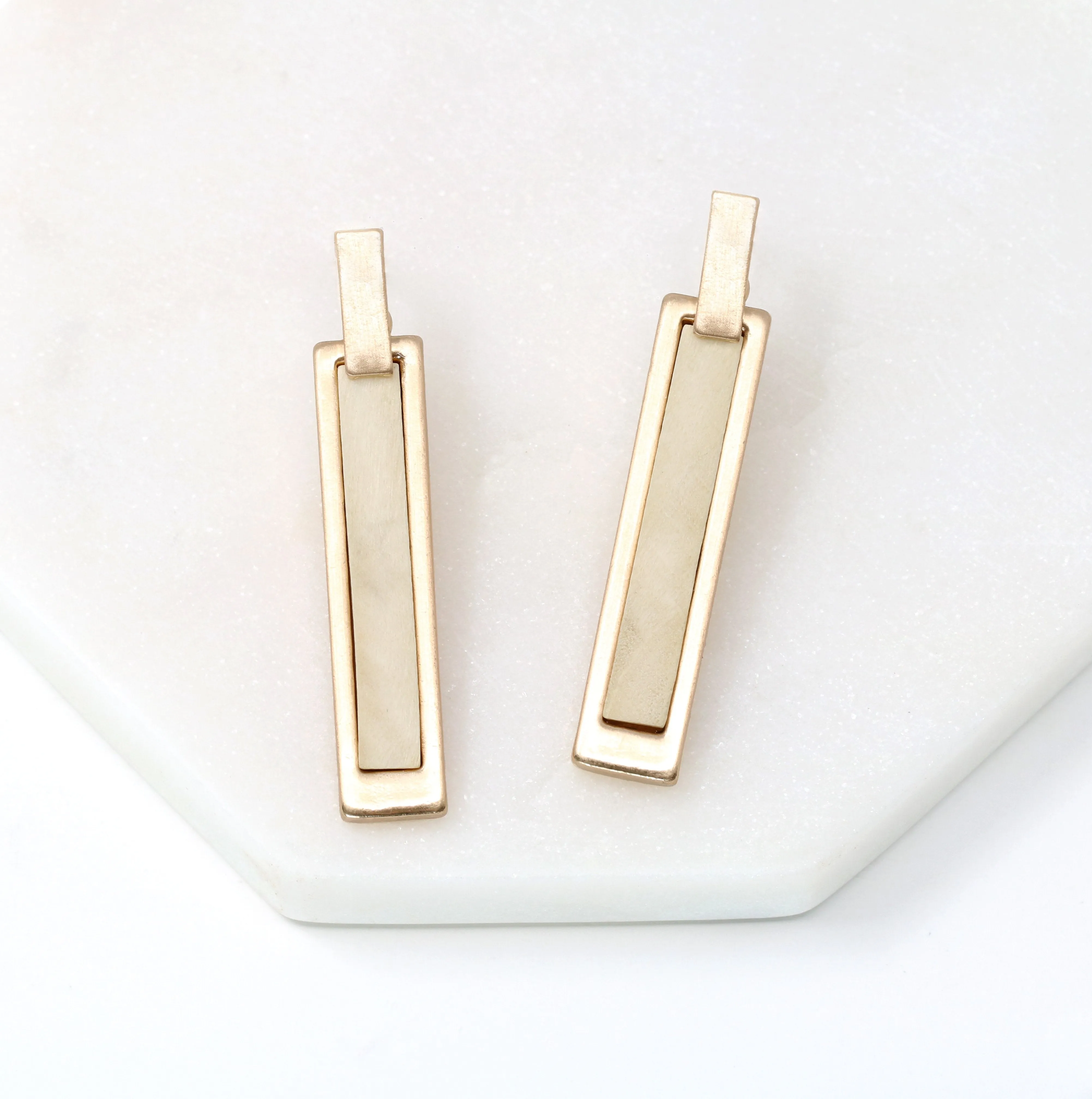 Wooden Bar Earring