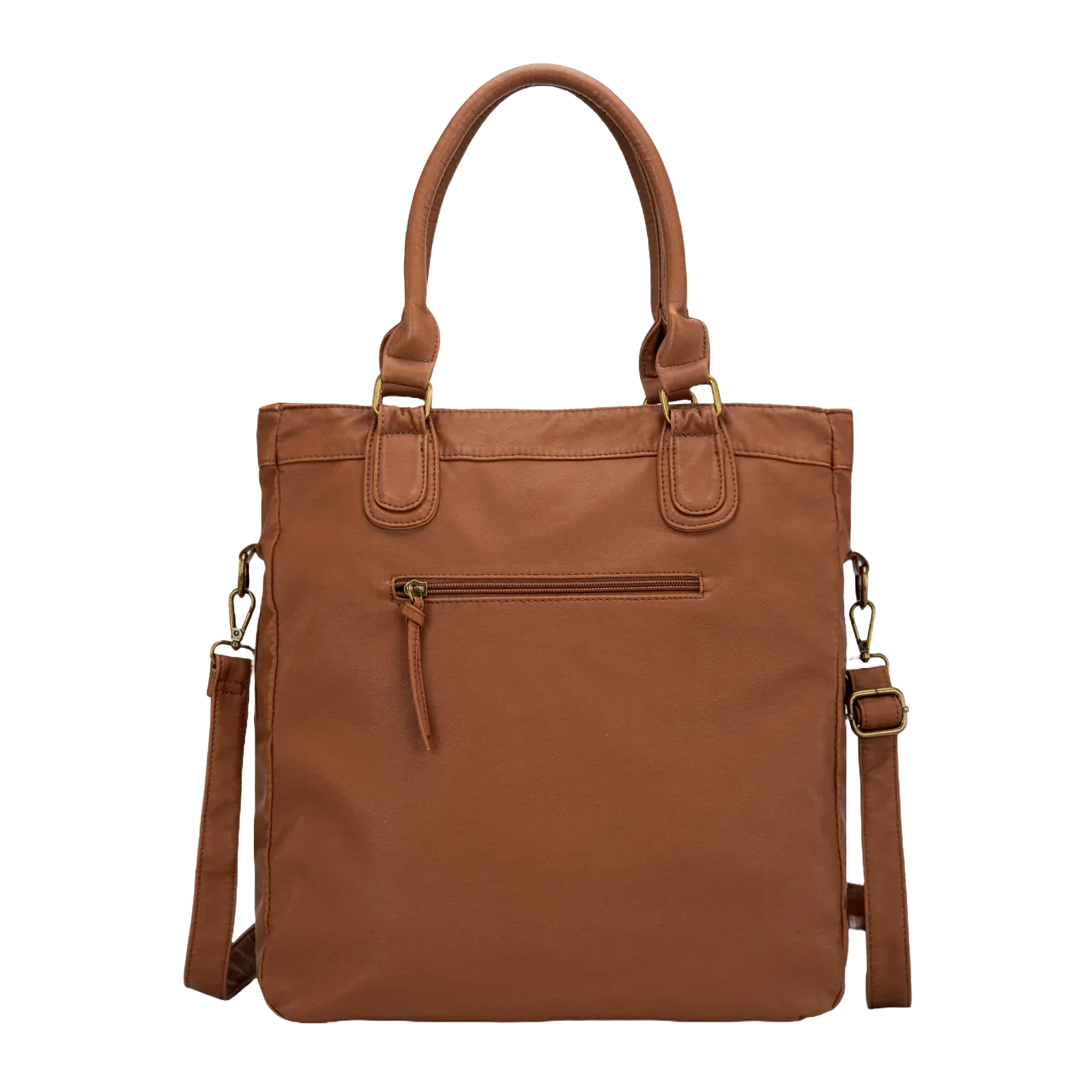 Wrangler Ladies Slouchy Light Brown Tote Crossbody Bag WG165-1110LBR