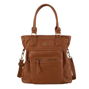 Wrangler Ladies Slouchy Light Brown Tote Crossbody Bag WG165-1110LBR