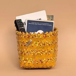 Yellow Red Large Basketry Deco Storage (BDSL1224-003) PS_W